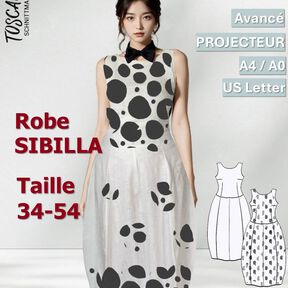 Patrons Robe Sibilla | Robe en lin avec jupe ballon