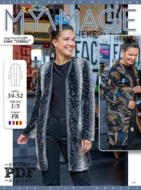 Gilet Oakley Patron de Couture image number 2
