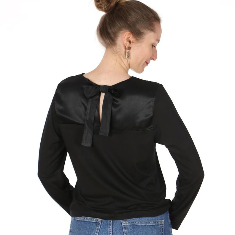 Madame YELDA - tee-shirt bi-materi&egrave;re XS-XXL image number 6