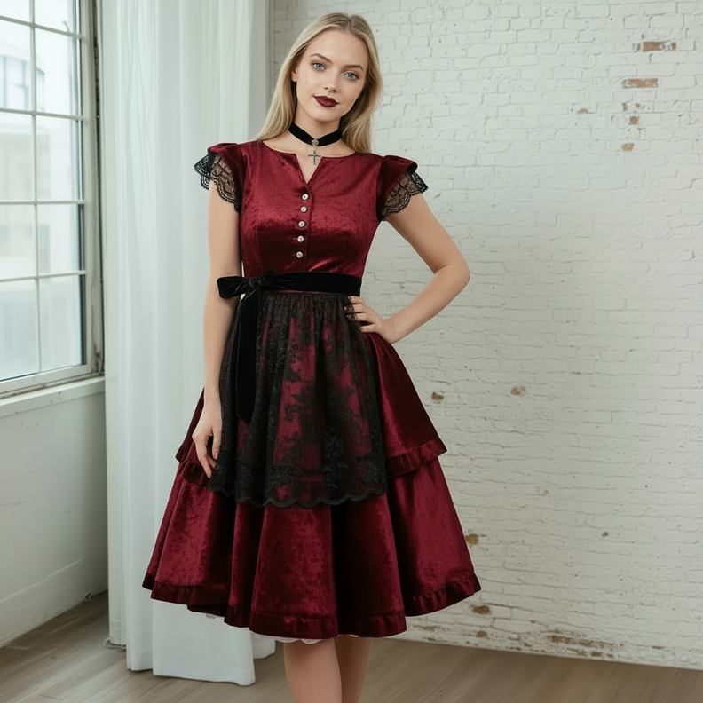 Patron Robe Fleur taille 34-54  Robe pour femme image number 4