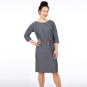 Madame ELLY - Robe seyante avec ceinture XS-XXL 