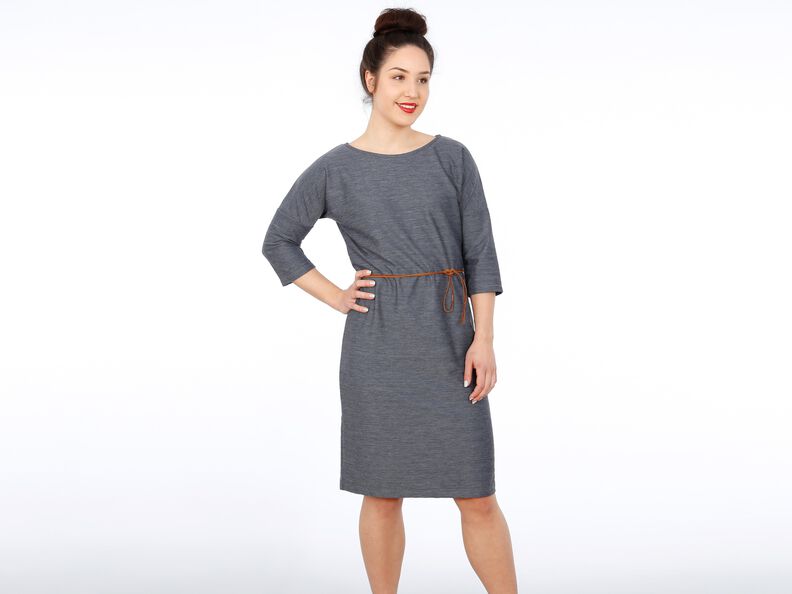 Madame ELLY - Robe seyante avec ceinture XS-XXL image number 2