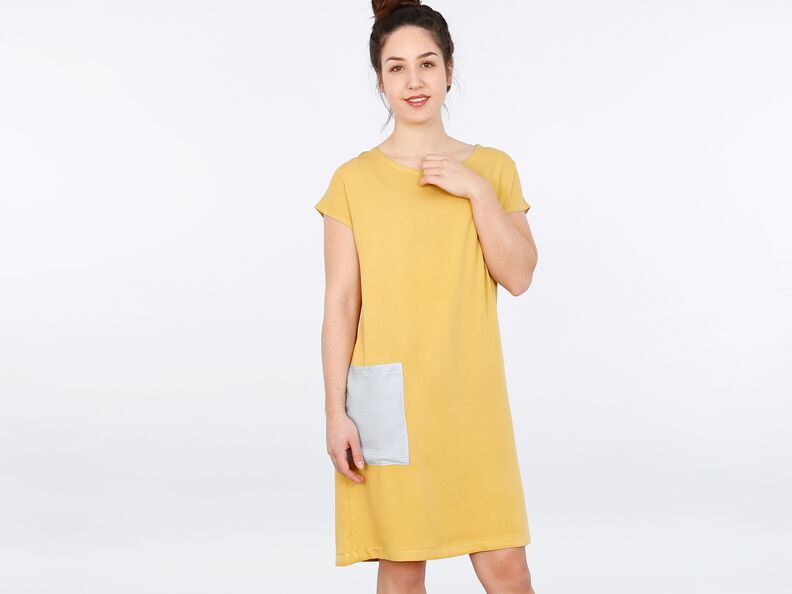 Madame KONNI Robe avec poche XS-XXL - couture image number 5