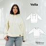 Patron YELLA + tutoriel | Sweat à capuche | Tailles 34-54 thumbnail number 1