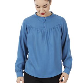 Madame UTA - Blouse avec empiècement rond  XS-XXL 