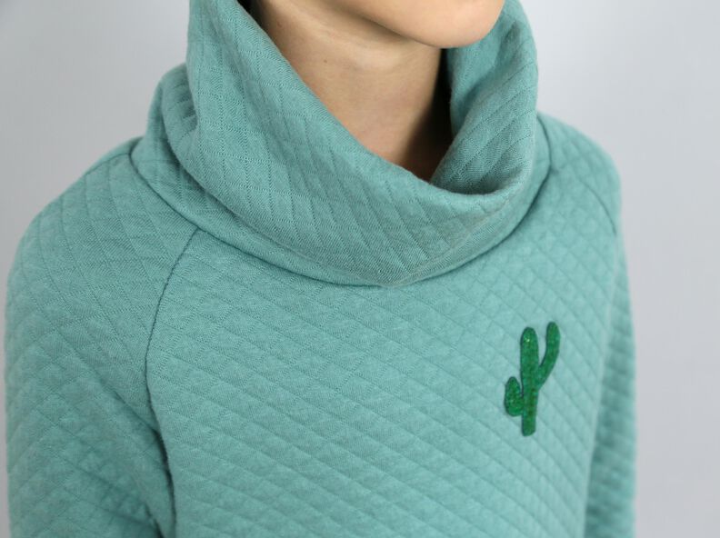 POLLY - robe en sweat avec col roulé 98-152 image number 5