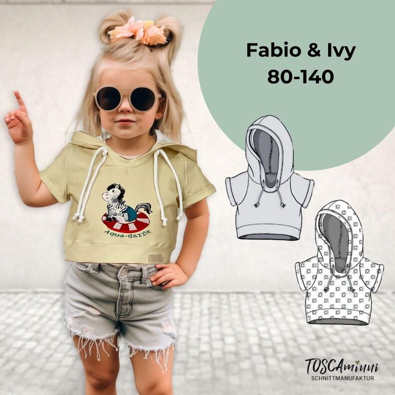  T-shirt enfant Fabio + Ivy t. 80-140 patron de couture image number 1