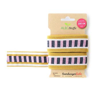 GOTS Rubans jacquard Bio STRIPE ME ICON [200 cm | 3,5 cm] | Albstoffe | Hamburger Liebe, 