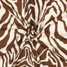 Mélange viscose lin Motif zébré – écru/brun-marron,  thumbnail number 3