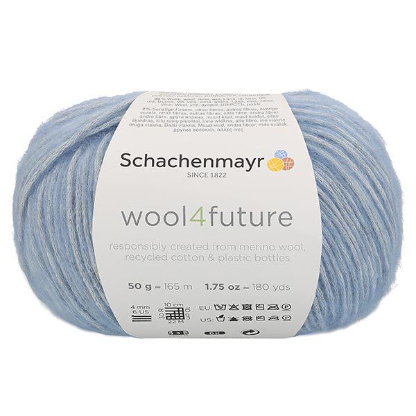 Wool4future, 50g (0052) | Schachenmayr – bleu bébé, image number 2