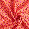 Tissu pour maillot de bain Imprimé léopard – orange pêche/rose intense,  thumbnail number 3
