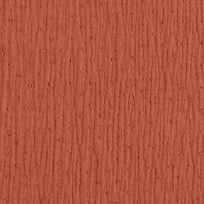 Tissu double gaze de coton dobby – terre cuite, 