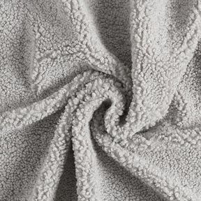 Tissu d’ameublement en teddy – gris clair, 
