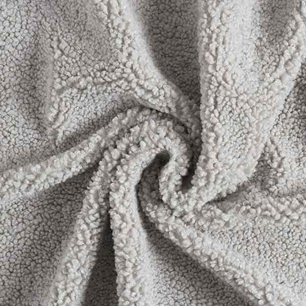 Tissu d’ameublement en teddy – gris clair,  image number 1