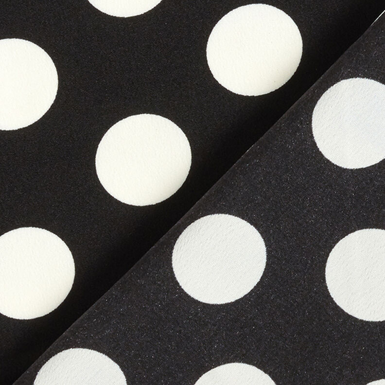 Tissu crêpe Pois [2,5 cm] – noir,  image number 4