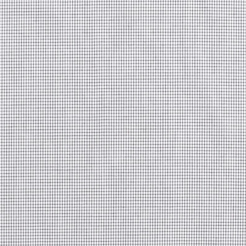 Tissu pour chemise à carreaux en grille fins – noir/blanc,  image number 1