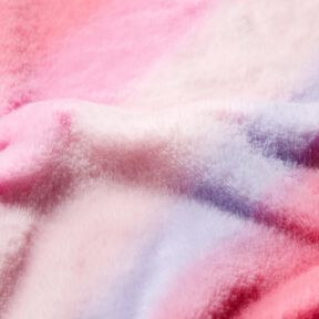 Fourrure synthétique Dégradé de couleurs diagonal – rose/mauve, 
