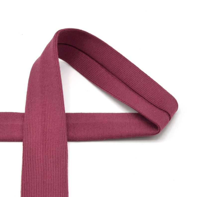 Biais Jersey coton [20 mm] – rouge bordeaux,  image number 1