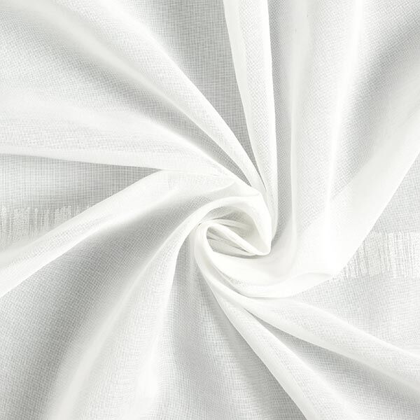 Tissu pour voilages Voile Rayures délicates 295 cm – blanc/ivoire,  image number 4