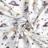 Jersey coton Fée licorne et arc-en-ciel – blanc/bleu jean,  thumbnail number 4
