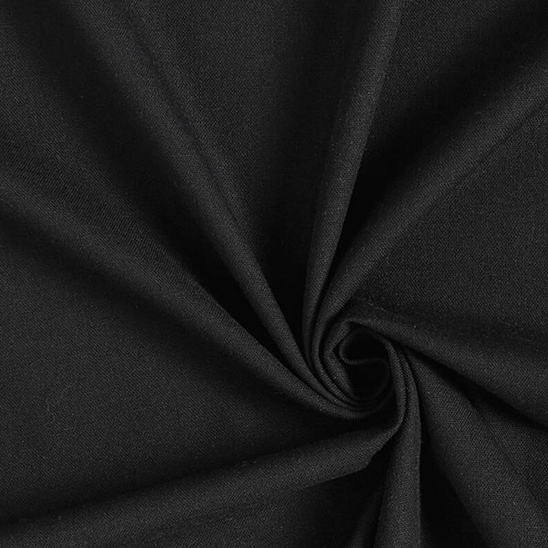 Mélange viscose lin Uni – noir,  image number 1