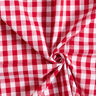 Tissu en coton Vichy à carreaux 1 cm – rouge/blanc,  thumbnail number 3