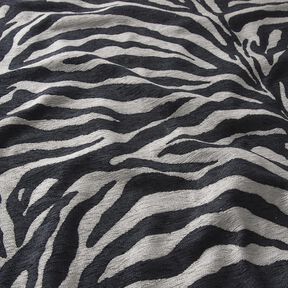 Tissu de revêtement Jacquard Zèbre – noir/gris, 