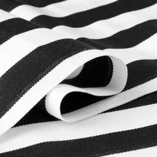 Extérieur Tissu pour chaise longue Rayures verticales, 44 cm – noir, 