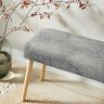 Tissu de décoration Jacquard Contours de feuilles – gris,  thumbnail number 6