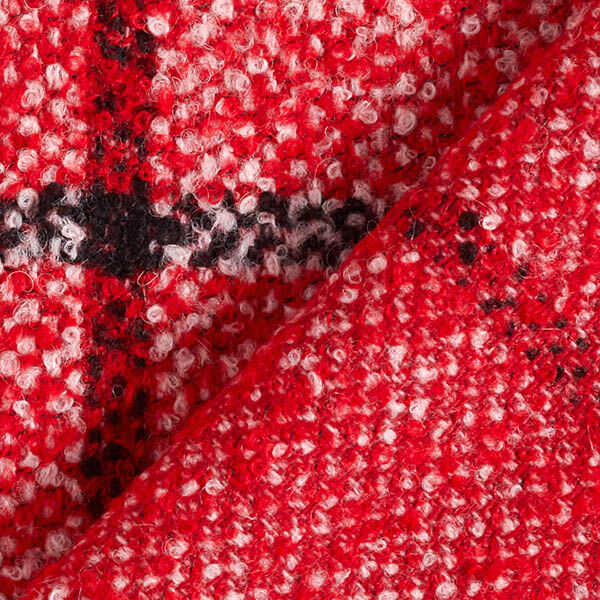 Bouclé pour manteau Carreaux – rouge,  image number 4