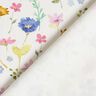 Tissu de décoration Sergé coton fleurs des champs – ivoire/lilas bleu,  thumbnail number 4