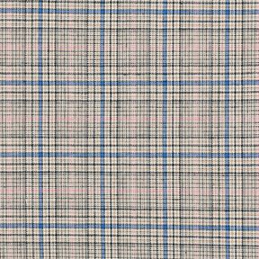 Coton mélangé Motif à carreaux fins – noix de cajou/bleu roi, 
