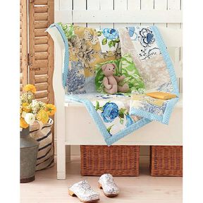 Tissu de décoration Pastorale 280 cm – bleu, 