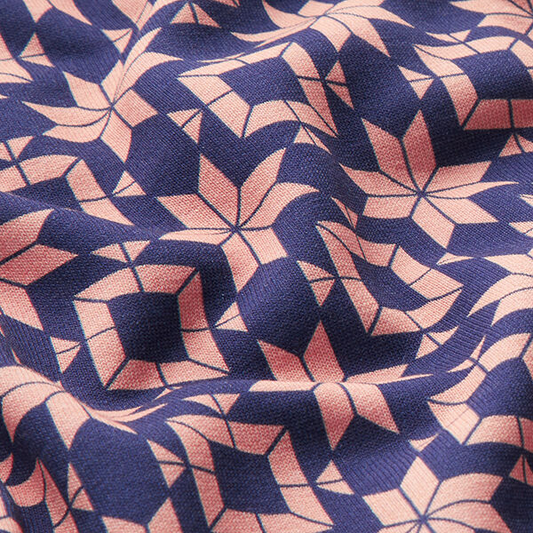 Soft sweat Motif norvégien – indigo/saumon, image number 2
