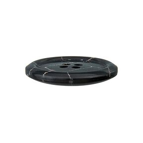 Bouton polyester 4 trous Recycling – noir/vieux rose, 