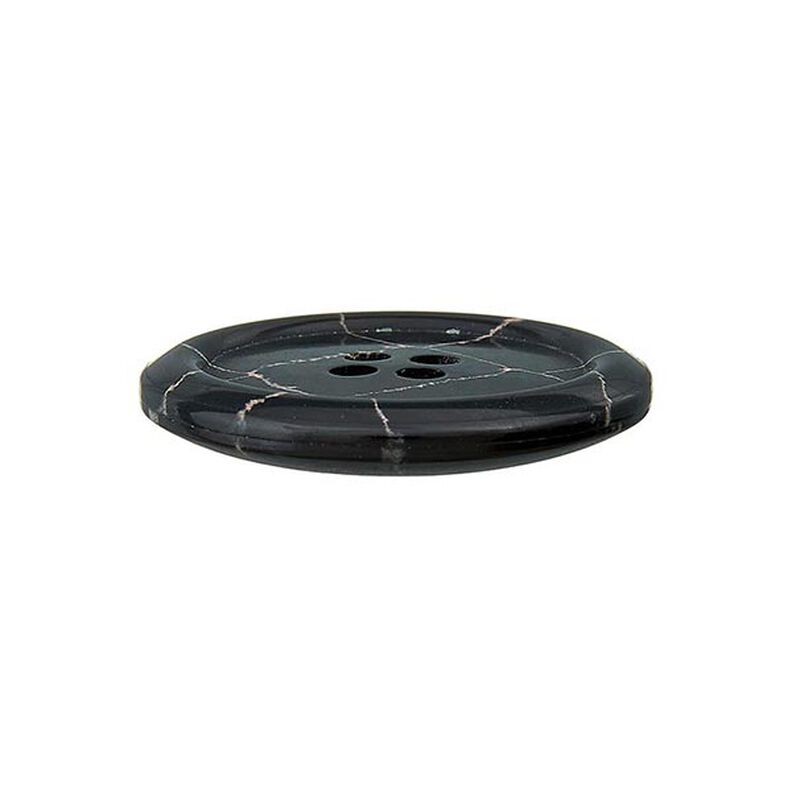 Bouton polyester 4 trous Recycling – noir/vieux rose,  image number 2