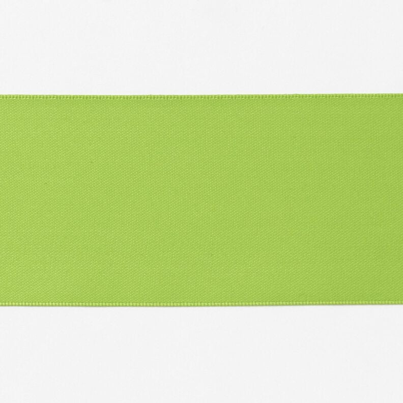 Ruban de satin [50 mm] – vert pomme,  image number 1