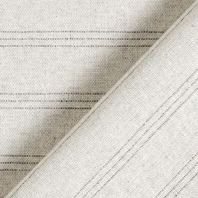 Tissu de décoration Canvas trois rayures recyclé – argent,  image number 4