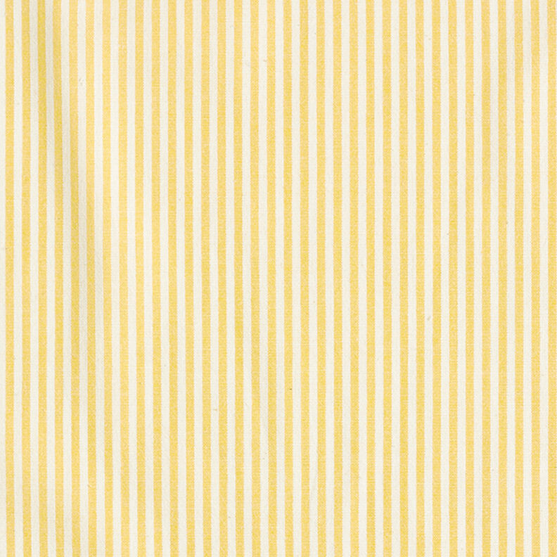 Mélange coton viscose Rayures – jaune curry/écru,  image number 1