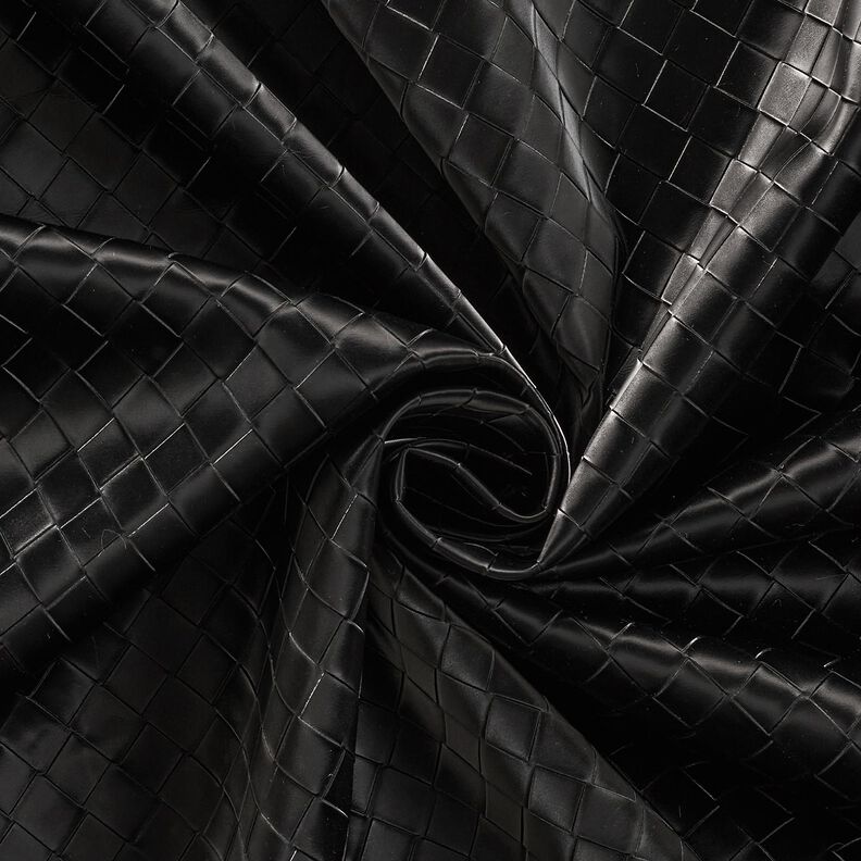 Similicuir tressé | Katia Fabrics – noir,  image number 3