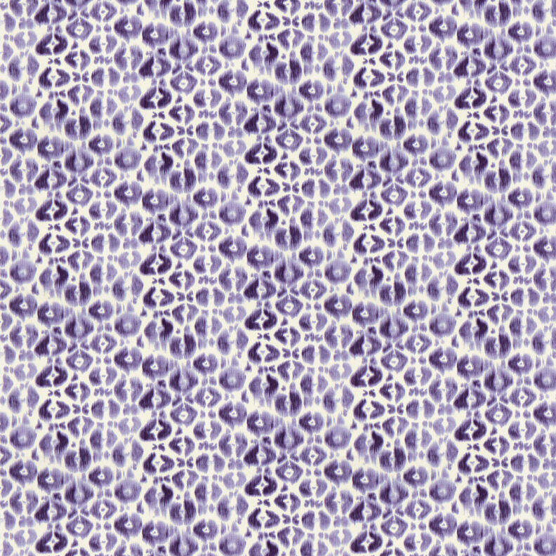 GOTS French Terry Batik motif léopard | TCC x LOOKS by Wolfgang Joop – lilas/crème,  image number 1
