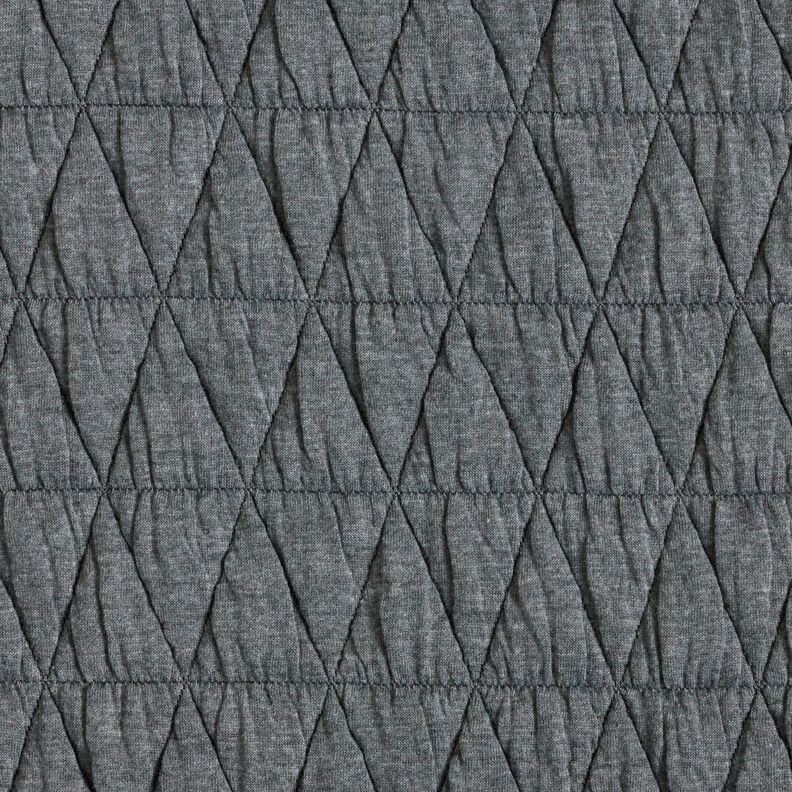 Jersey matelassé à losanges – gris,  image number 1