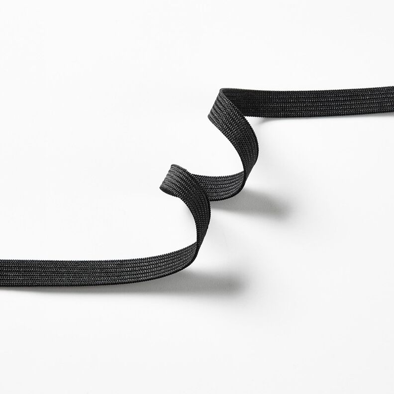 Bande en caoutchouc lisse [5 m | 10 mm] – noir,  image number 2