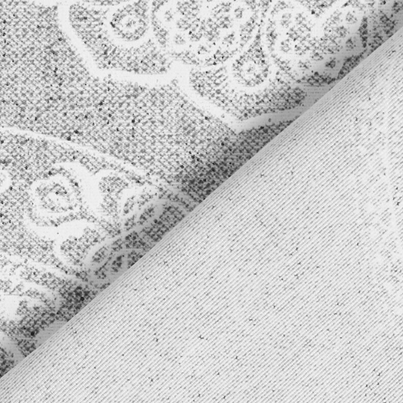 Tissu de décoration Canvas Cercles mandala – gris, image number 4