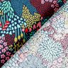 Tissu en coton cretonne oiseaux dans un champ de fleurs – bleu nuit,  thumbnail number 4