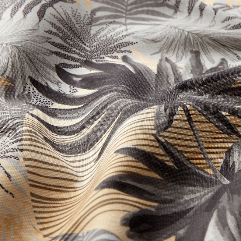 Sacs Panel Canvas Feuille de palmier et lune – gris clair, image number 3