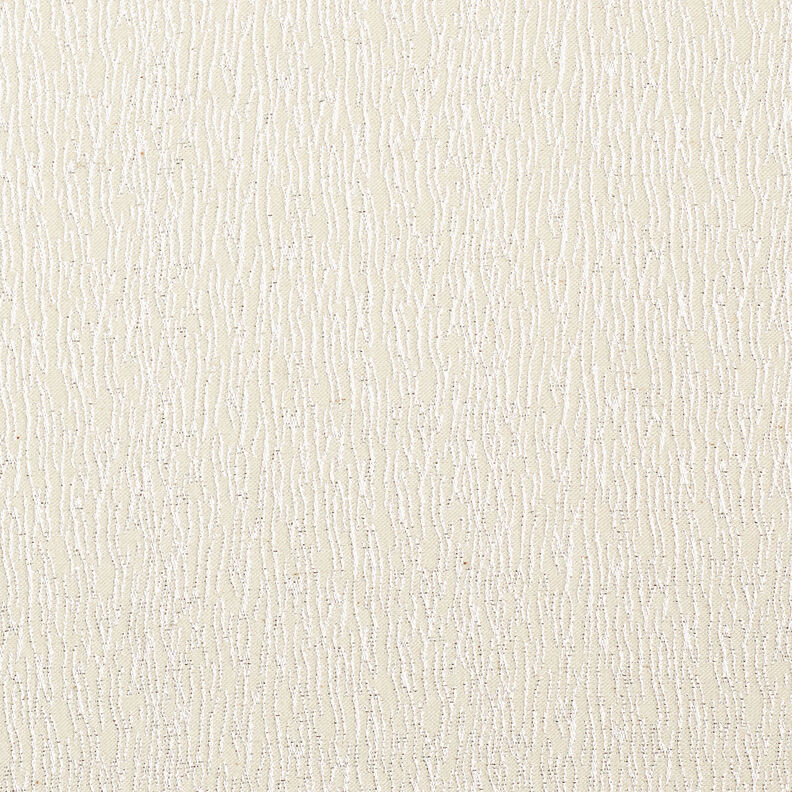 Jacquard pour vêtements Lignes serpentines scintillantes – blanc/argent,  image number 1