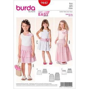 Jupe / jupe volantée, Burda 9442, 