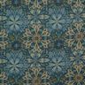 Tissu de décoration Gobelin Mandala Blumen – noir/bleu,  thumbnail number 1