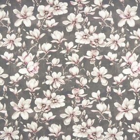 Tissu d’extérieur Canvas magnolias – gris, 